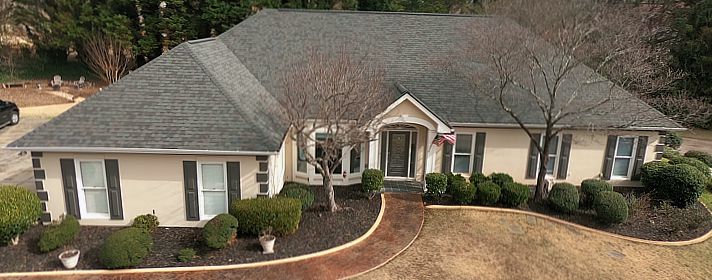 Drone photography of residential real estate